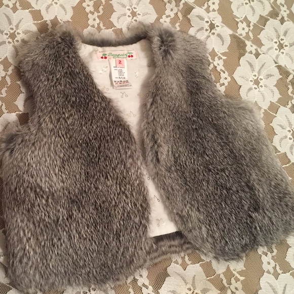Bonpoint Little Girls Rabbit Fur Vest 